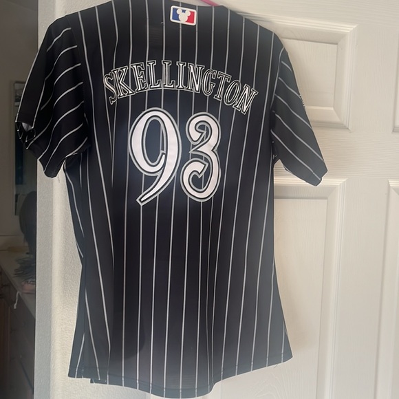 Rare Disney Gracey Manor Ghosts 93 Jersey Large Black Stripes - Picture 4 of 11